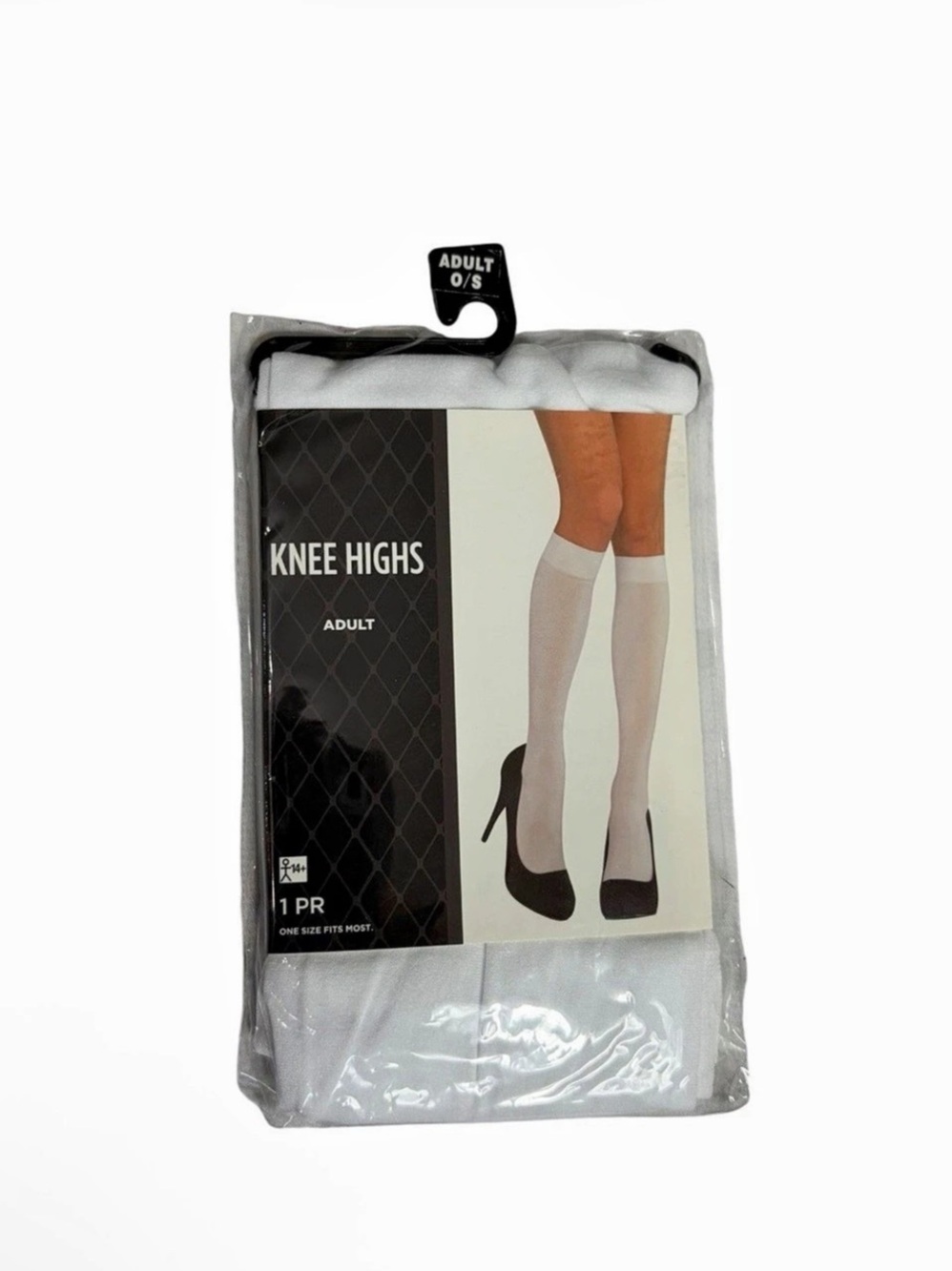 NWT Knee Highs White Adult socks 0/S